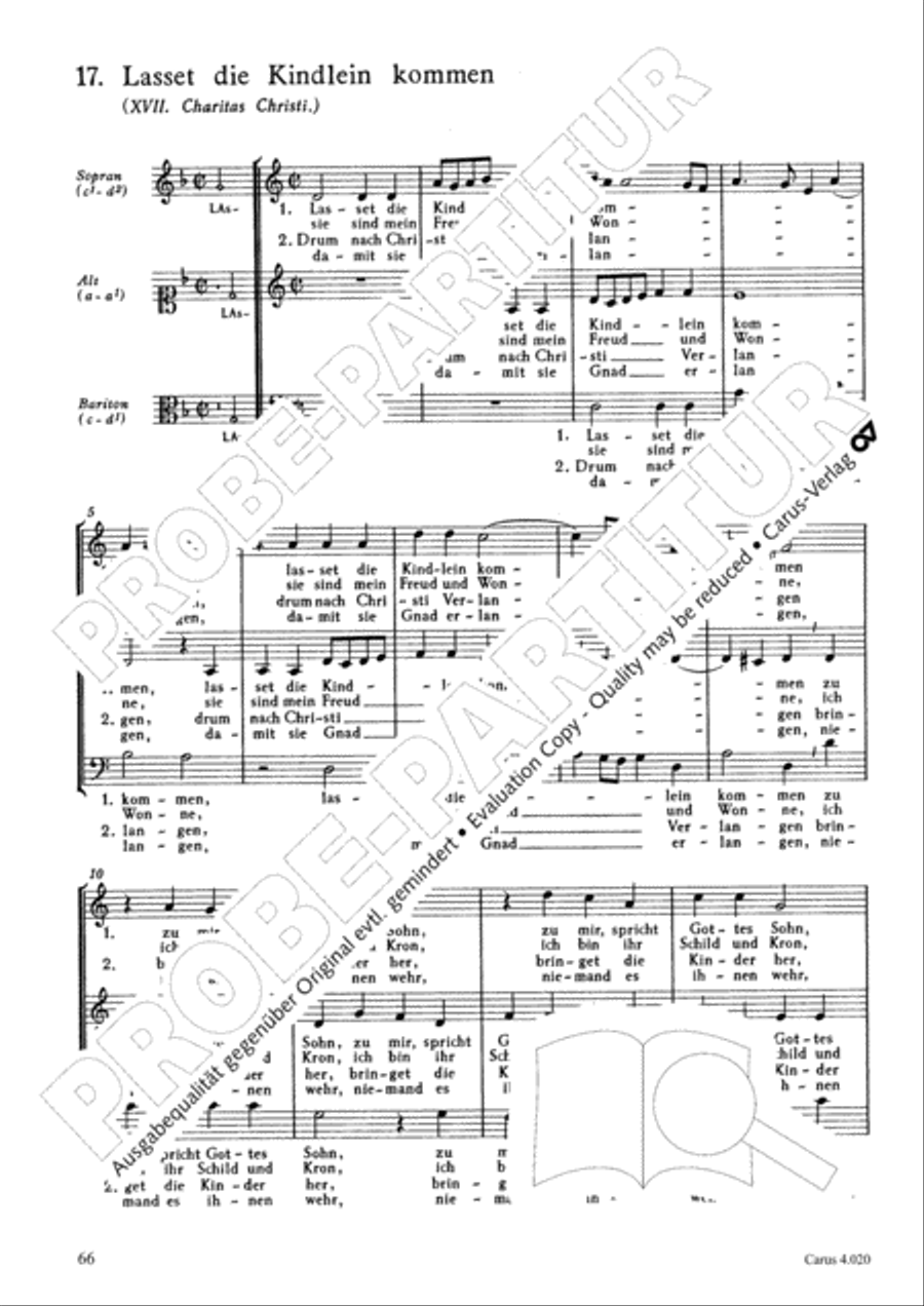 Calvisius: Tricinia. Psalmen und Motetten zu drei Stimmen Choir scores gallery preview page 67