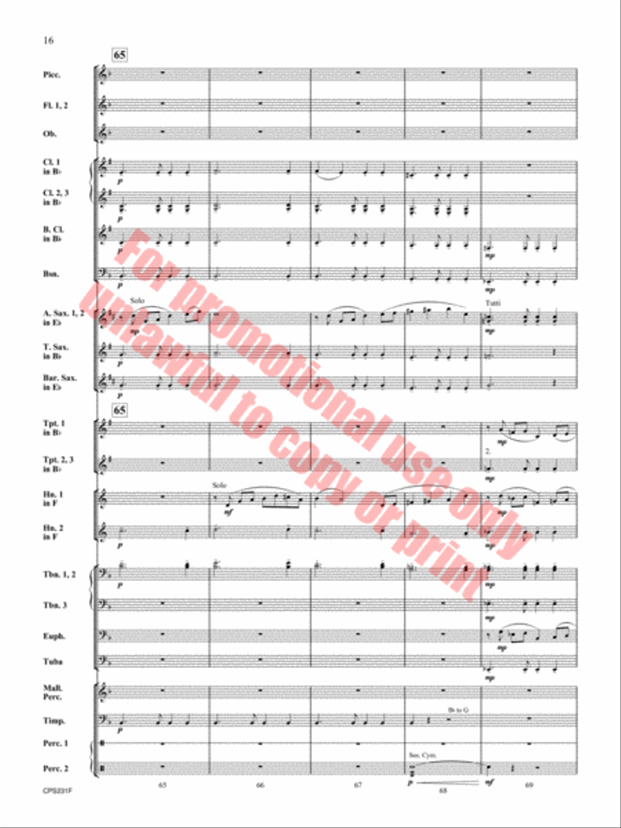 Better Angels Concert Band scores gallery preview page 17