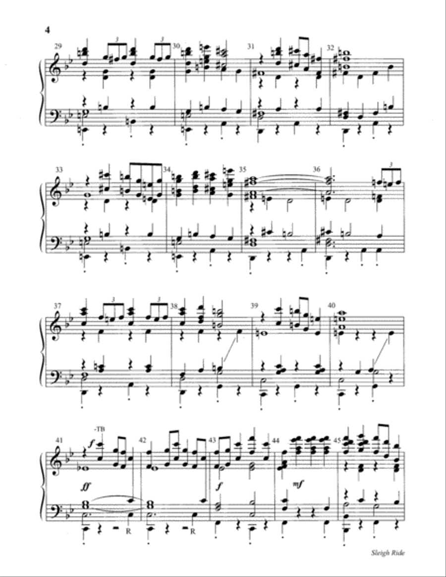 Sleigh Ride Sleigh Ride Handbell Choir scores gallery preview page 4