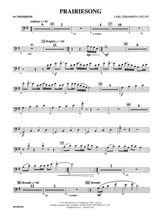 Prairiesong: 1st Trombone