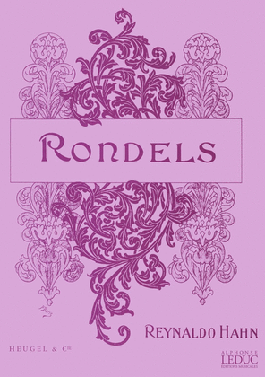 Book cover for Reynaldo Hahn: Rondels