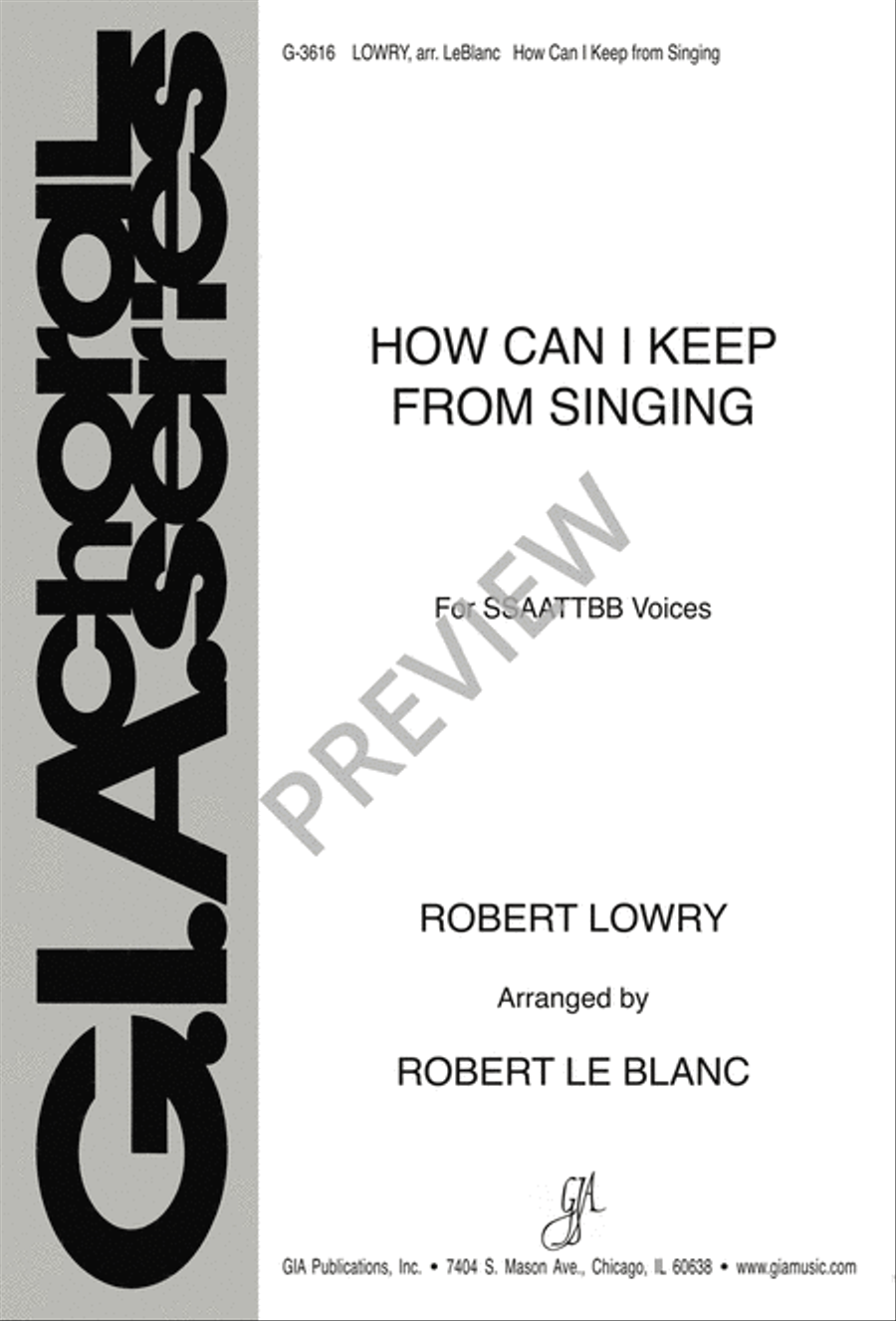 How Can I Keep from Singing Choir scores gallery preview page 2