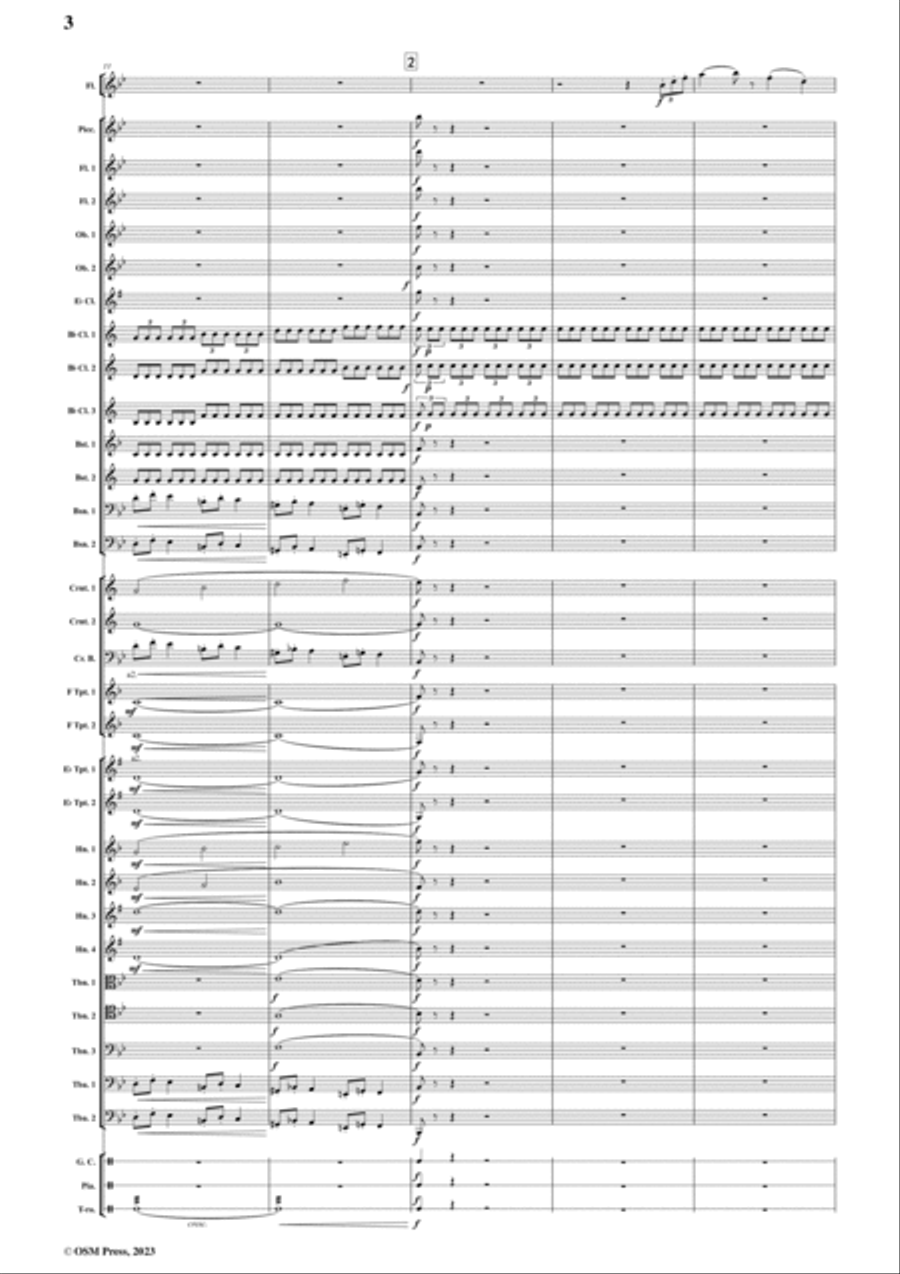 Rimsky-Korsakov-Trombone Concerto(1877),for Flute(or Oboe,or Violin) and Wind Band Concert Band scores gallery preview page 4