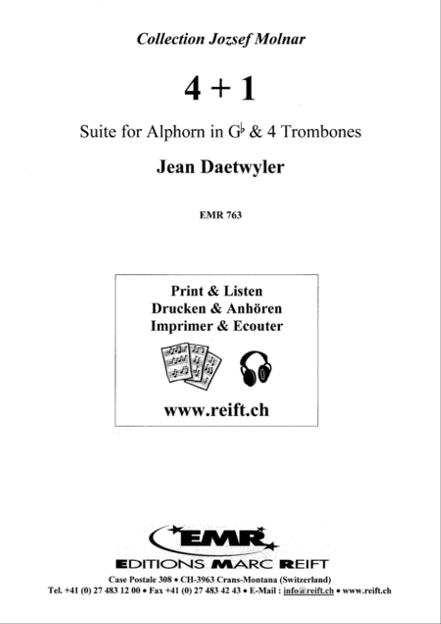 4 + 1 Trombone Quartet scores gallery preview page 2