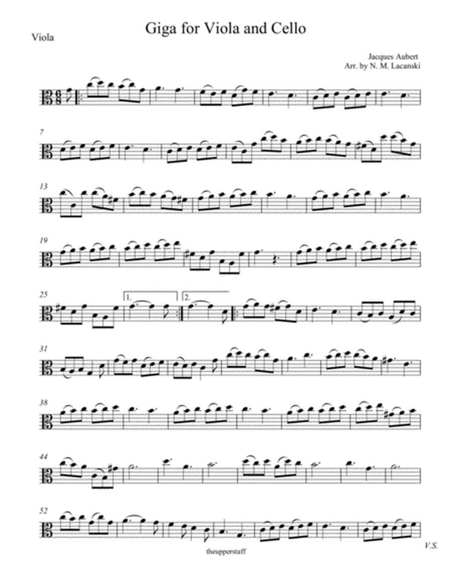 Giga for Viola and Cello image number null