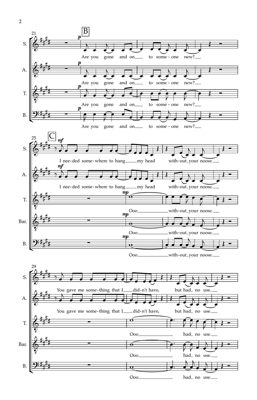 Best Of You 4-Part scores gallery preview page 2