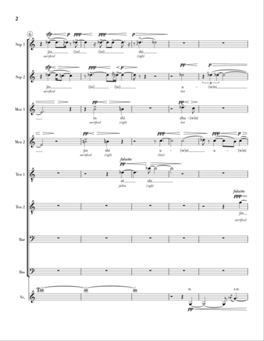 Immolation, Op. 2 Choir scores gallery preview page 6