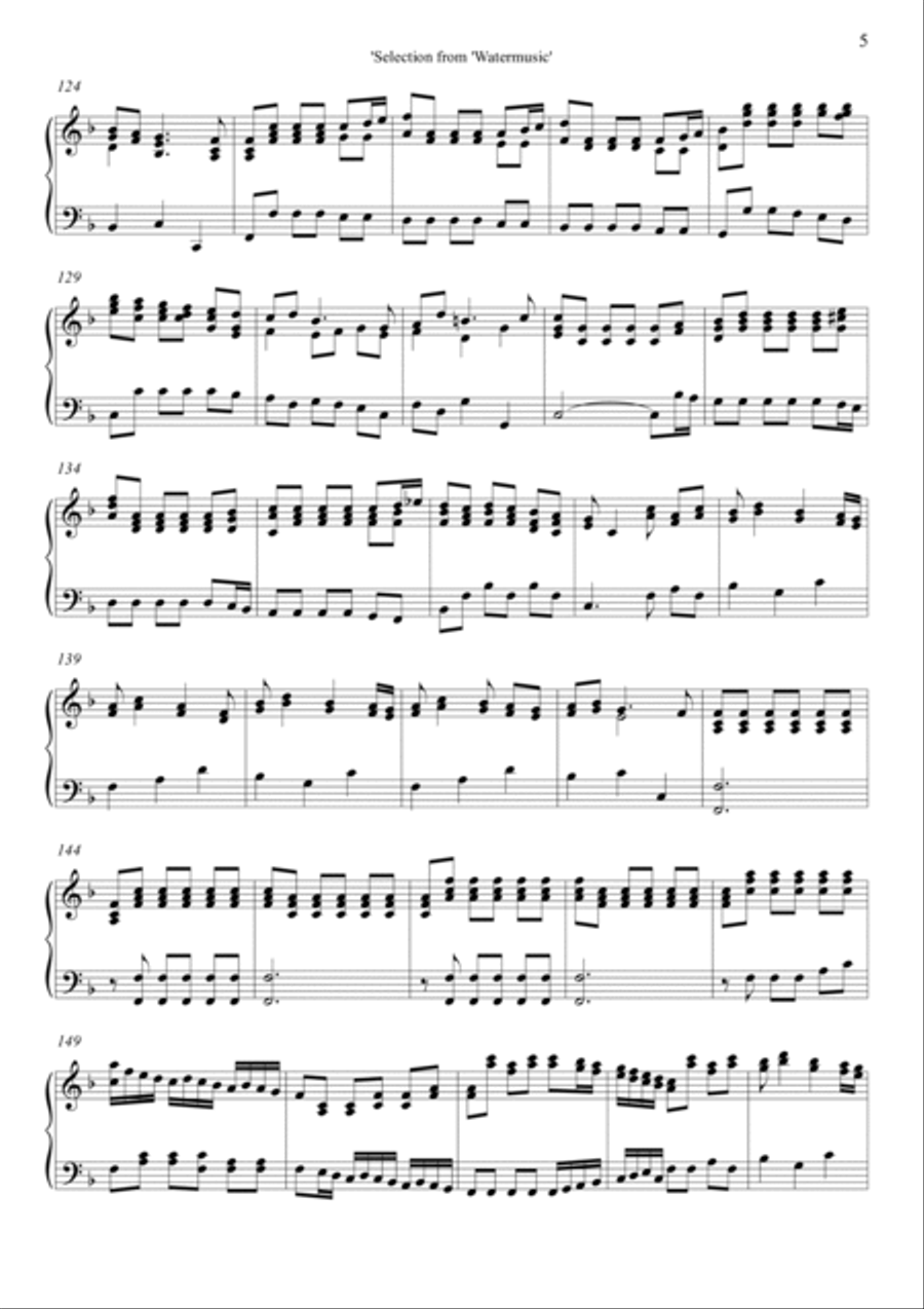 'Watermusic' 'Watermusic' Piano Solo scores gallery preview page 5
