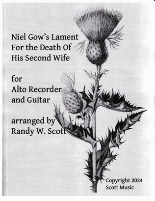 Niels Gow's Lament For the Death Of His Second Wife for Alto Recorder and Guitar