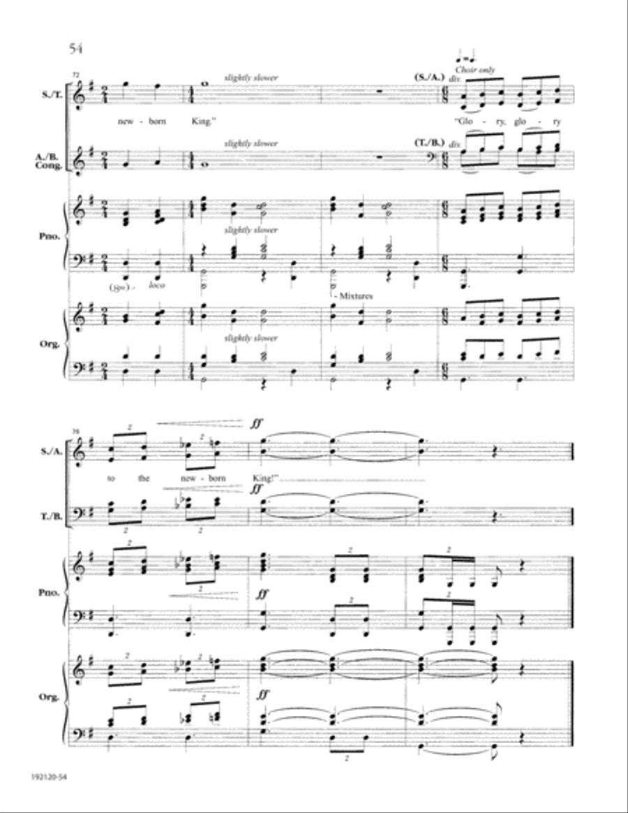 Let the People Sing at Christmas 4-Part scores gallery preview page 58