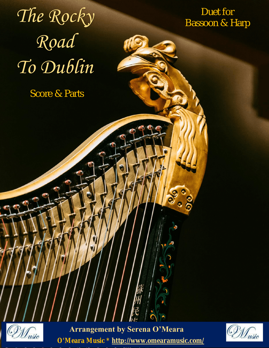 The Rocky Road to Dublin, Duet for Bassoon & Harp by Serena O'Meara Bassoon - Digital Sheet Music