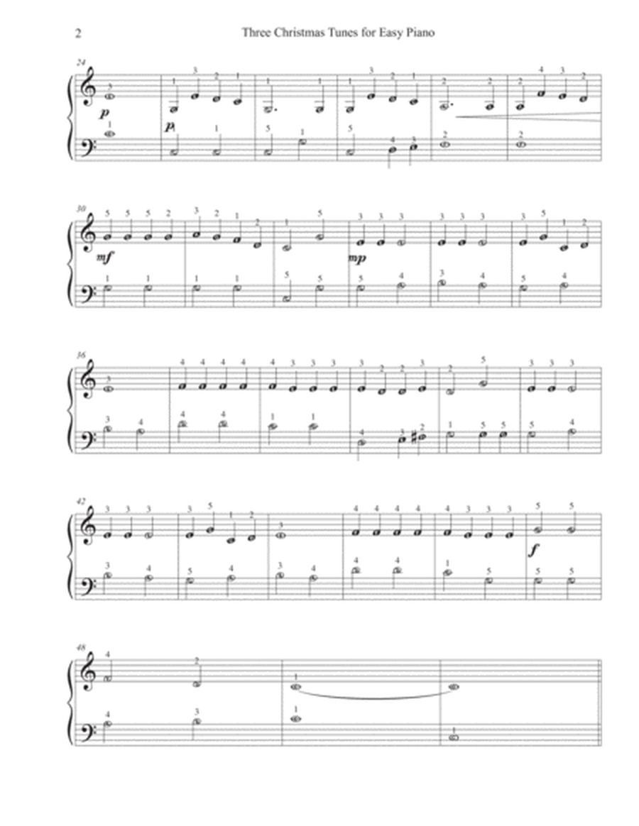 Three Christmas Tunes for Easy Piano image number null
