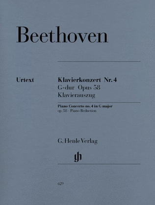 Book cover for Concerto for Piano and Orchestra G Major Op. 58, No. 4