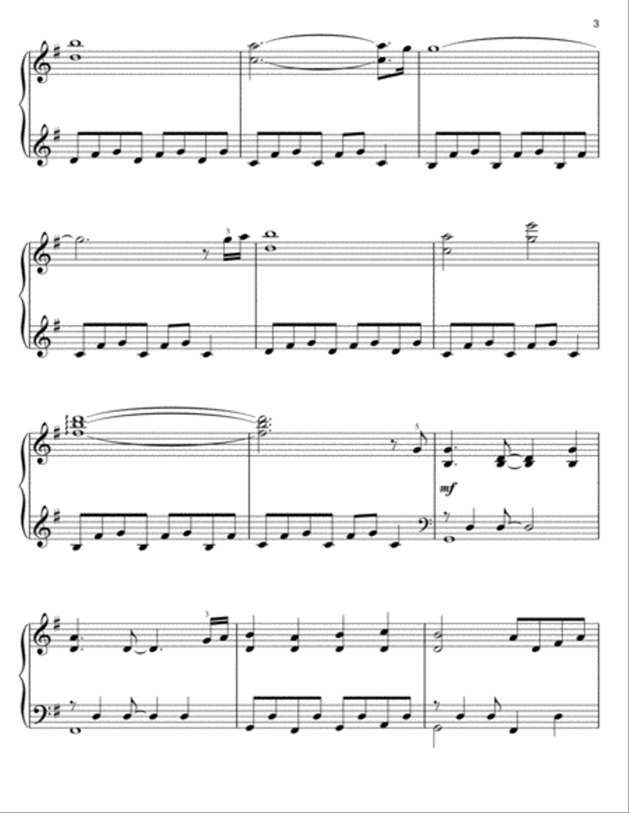 O Come All Ye Faithful O Come All Ye Faithful Easy Piano scores gallery preview page 3