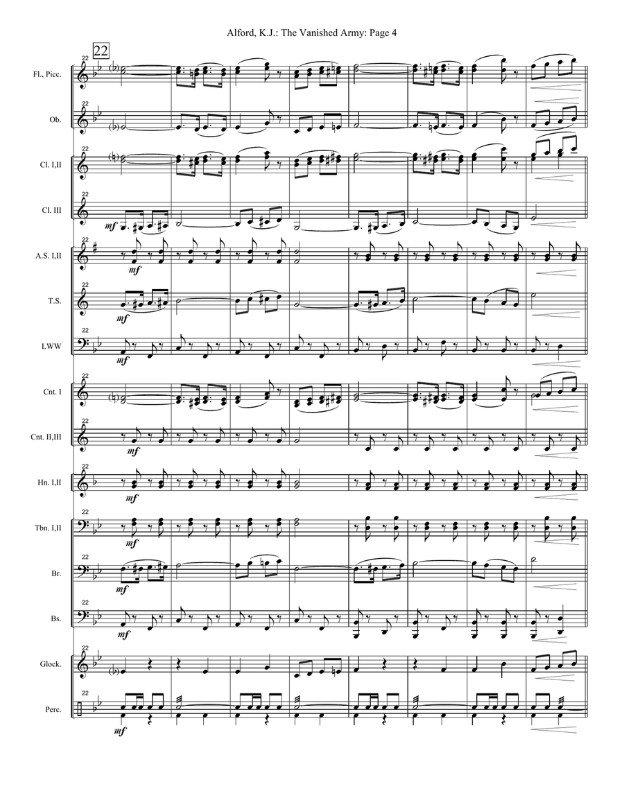 The Vanished Army The Vanished Army Concert Band scores gallery preview page 4