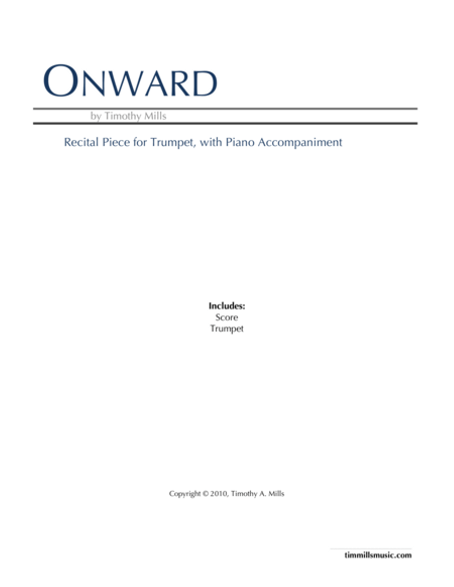 Onward: Recital Piece for Trumpet Trumpet Duet scores gallery preview page 1