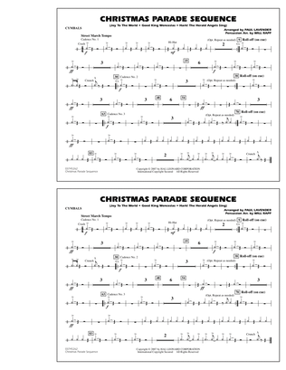 Book cover for Christmas Parade Sequence - Cymbals
