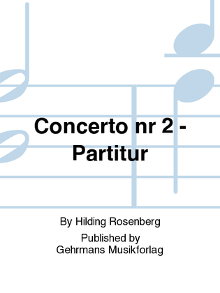 Concerto nr 2 - Partitur