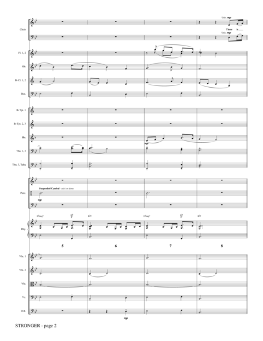 Stronger - Full Score Choir scores gallery preview page 2