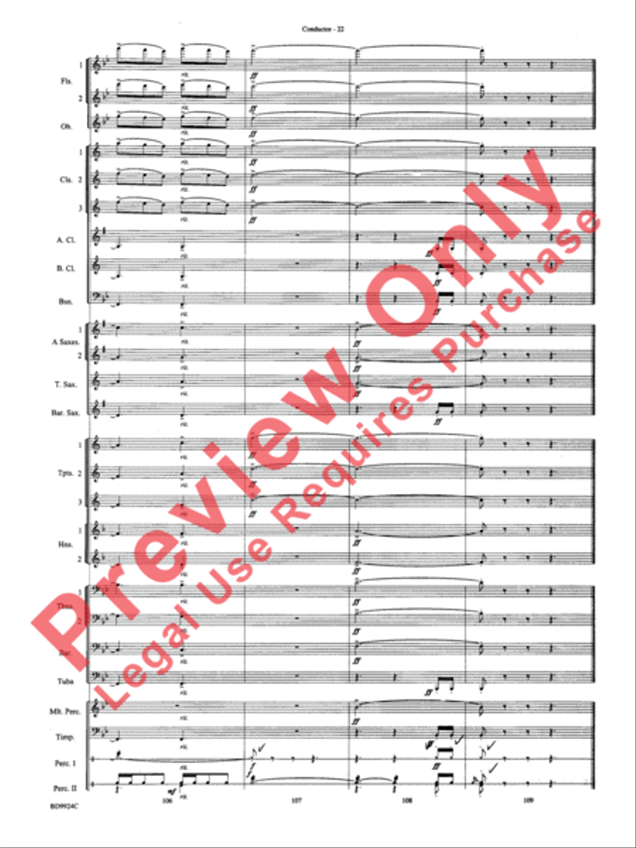 A Vaughan Williams Christmas Concert Band scores gallery preview page 24