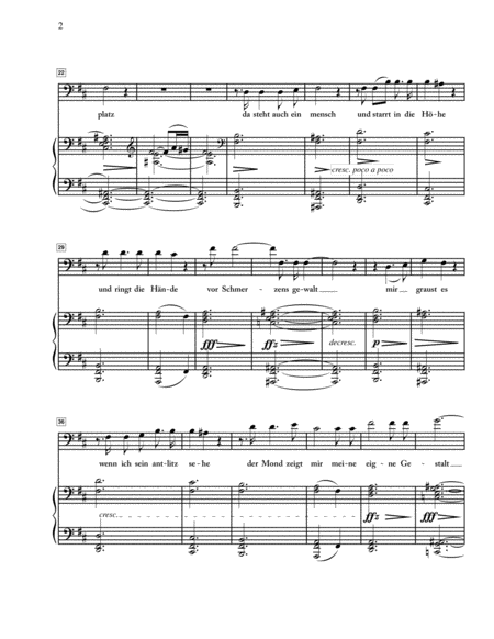 Schubert - Der Doppelganger - Original Key B Minor