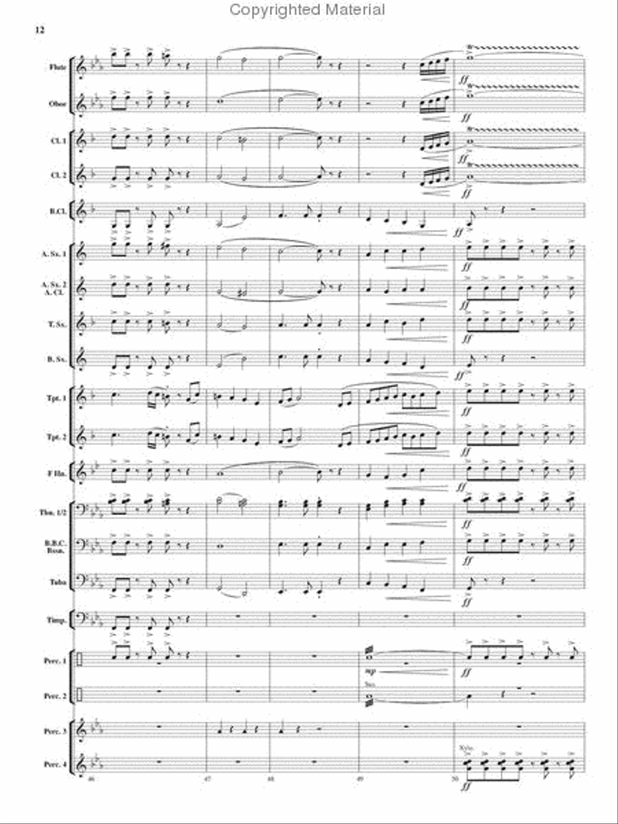Tempest Rising Concert Band scores gallery preview page 11