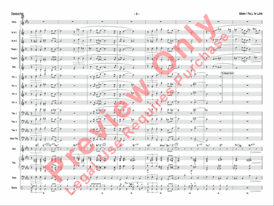When I Fall in Love When I Fall in Love Jazz Ensemble scores gallery preview page 18