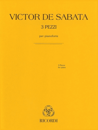 Book cover for 3 Pieces for Piano