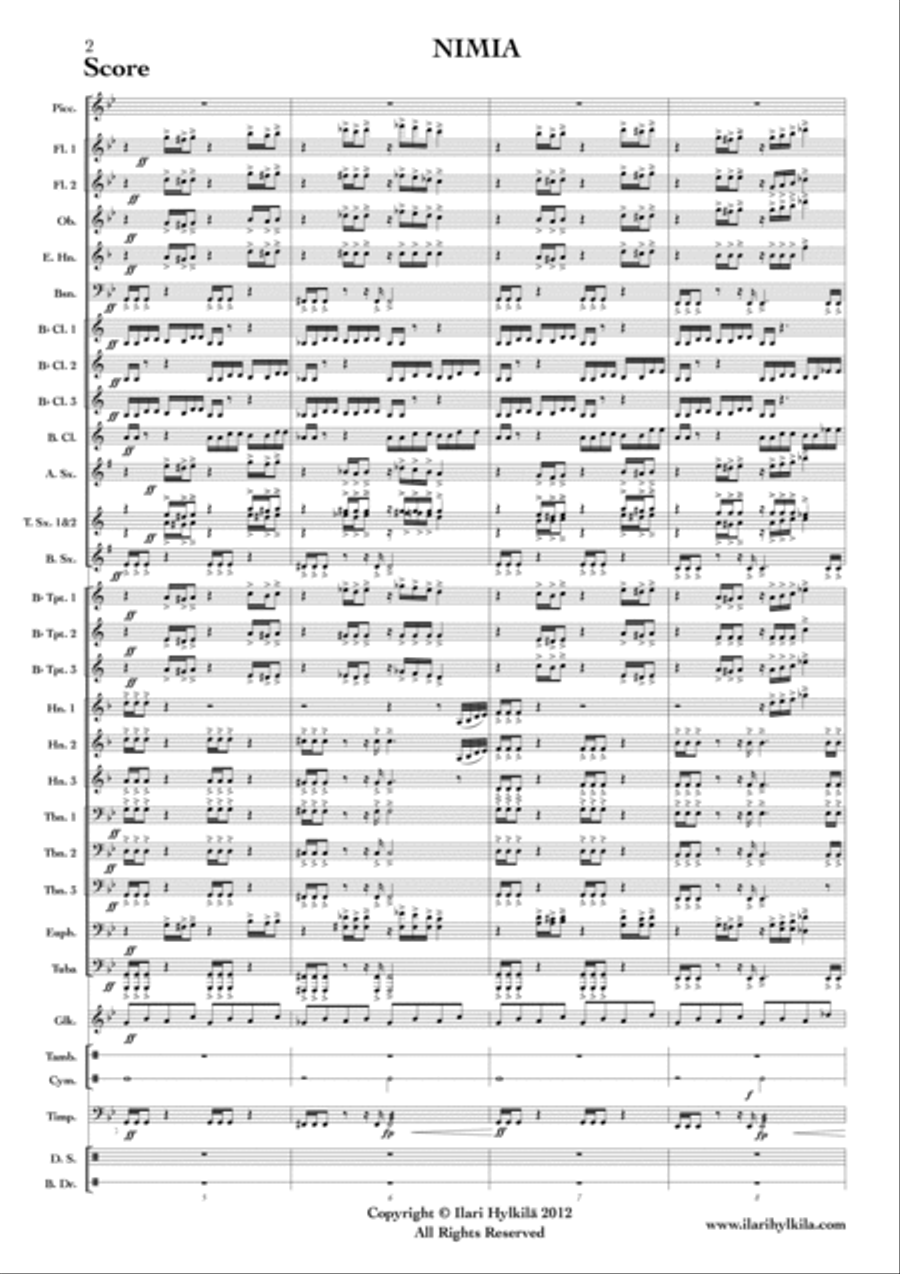 Nimia Concert Band scores gallery preview page 4