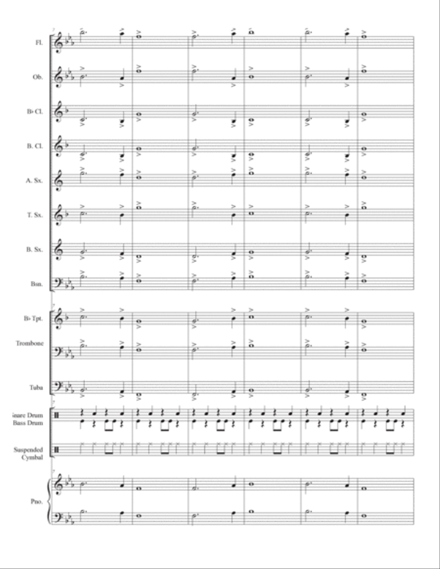 Funk #1 Funk #1 Concert Band scores gallery preview page 4