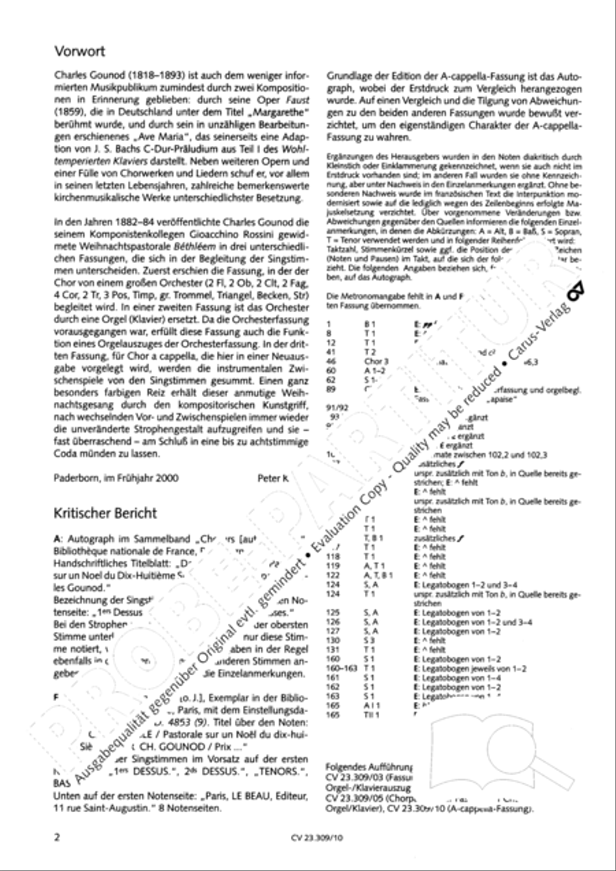 Bethlehem - Kommt, lasst uns sehen 4-Part scores gallery preview page 3