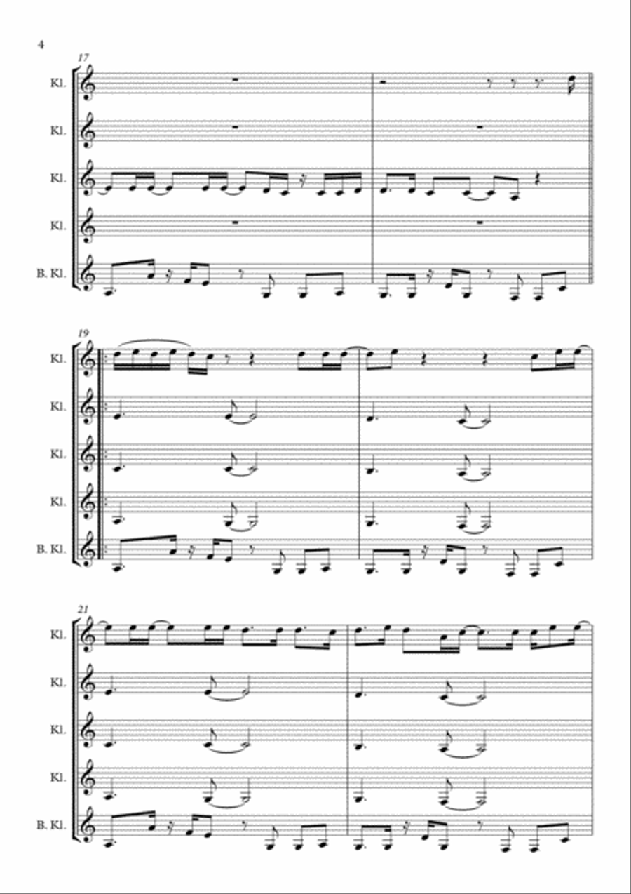 Hello Woodwind Quintet scores gallery preview page 4