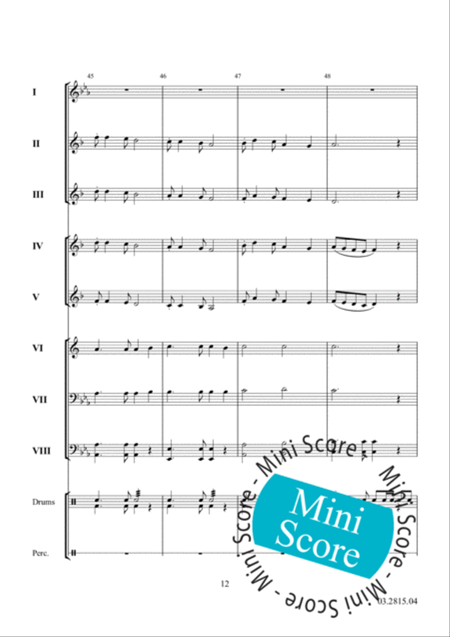 Paseo de Otono Concert Band scores gallery preview page 16