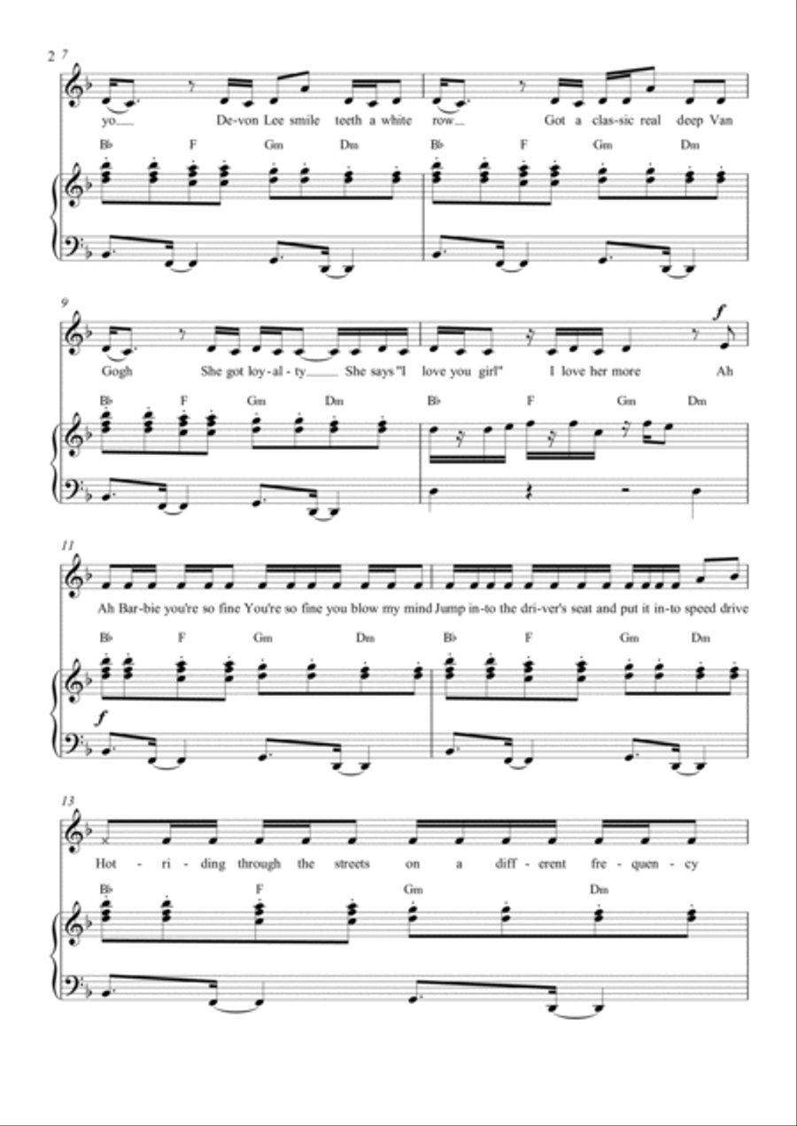 Speed Drive Speed Drive Piano, Vocal, Guitar scores gallery preview page 2