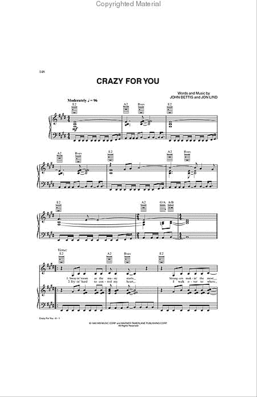 Madonna – Celebration Piano, Vocal, Guitar scores gallery preview page 2
