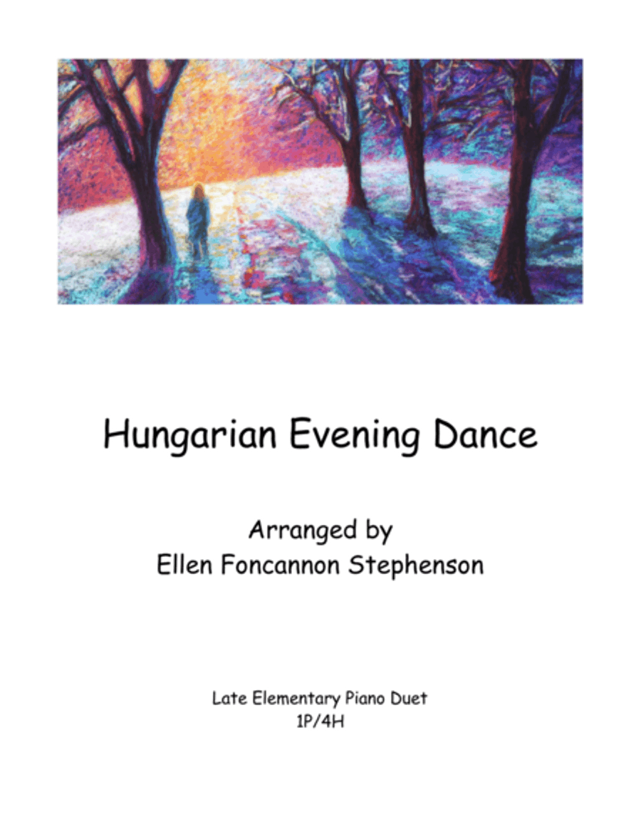 Hungarian Evening Dance Duet Hungarian Evening Dance Duet Easy Piano scores gallery preview page 1