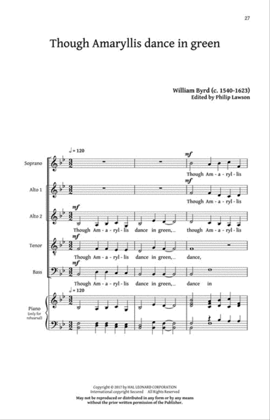 Phyllis and Amaryllis 4-Part scores gallery preview page 6