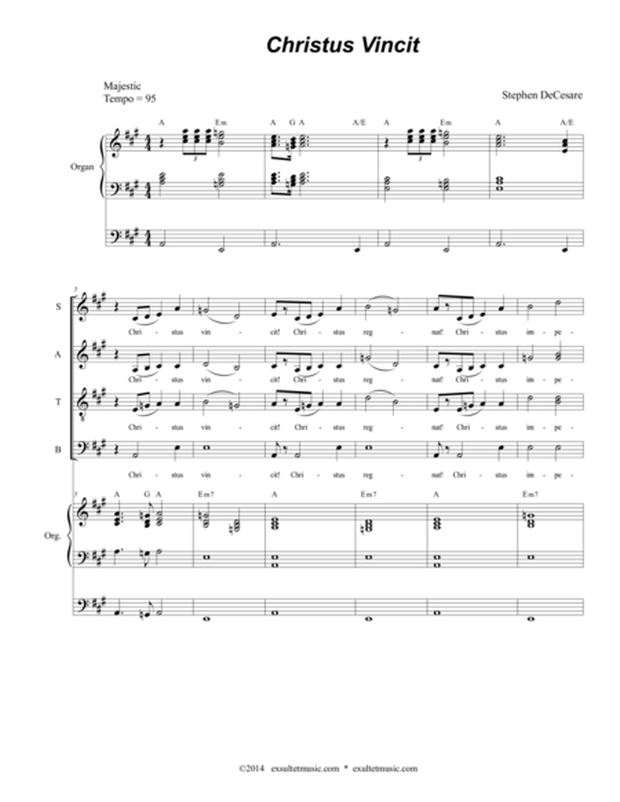 Christus Vincit (Vocal Score) image number null