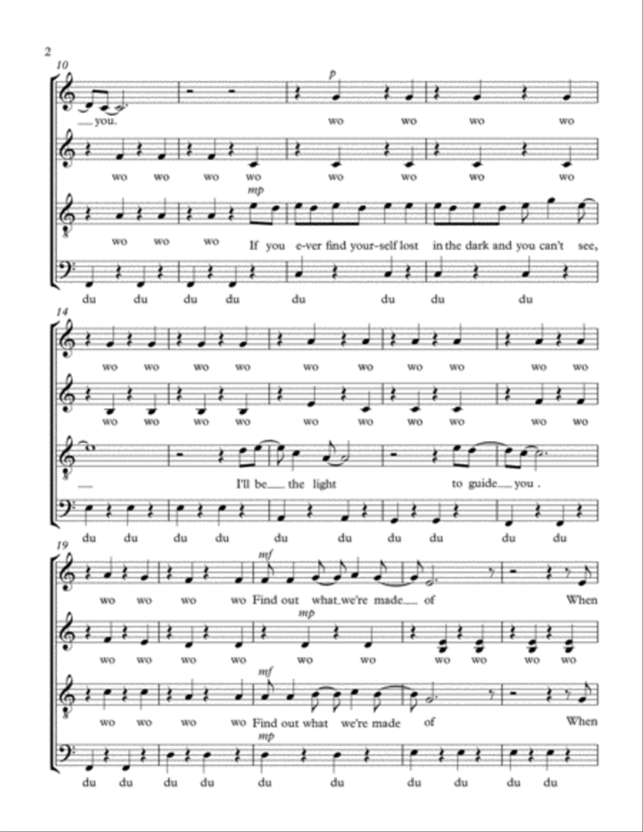 Count On Me 4-Part scores gallery preview page 2