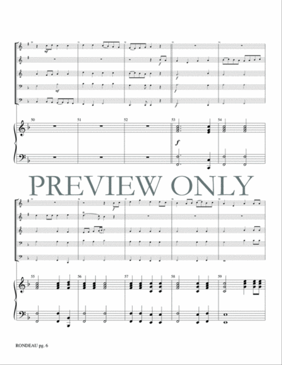 Rondeau Rondeau Brass Ensemble scores gallery preview page 8