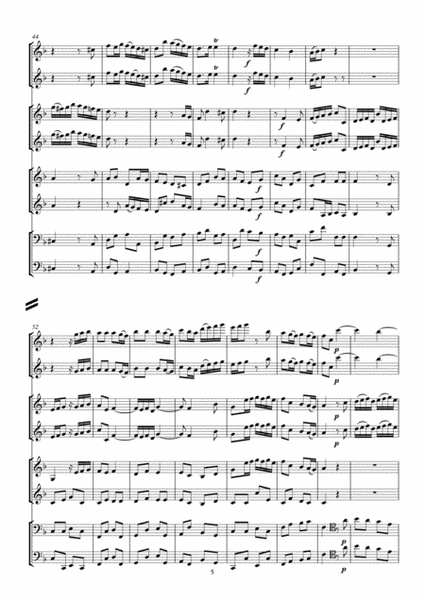 Boyce Symphony No. 4 arranged for woodwind octet image number null