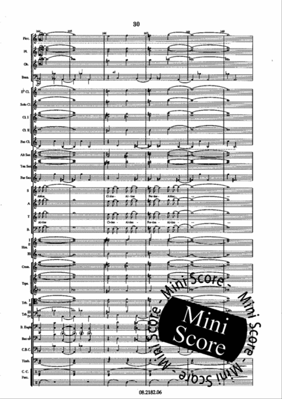 Oratorio Olympique SATB/Harmonie 4-Part scores gallery preview page 34
