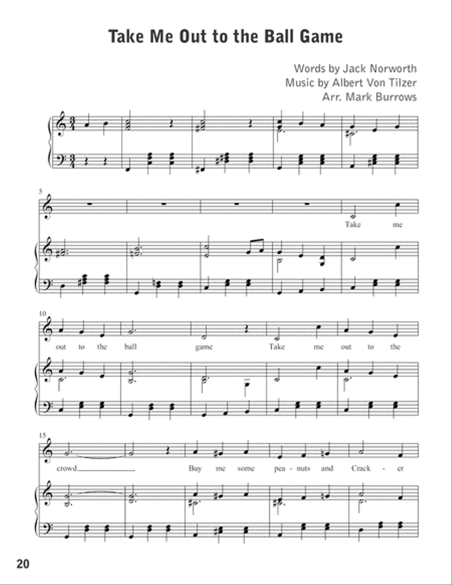 Play Ball! Unison Choir scores gallery preview page 21