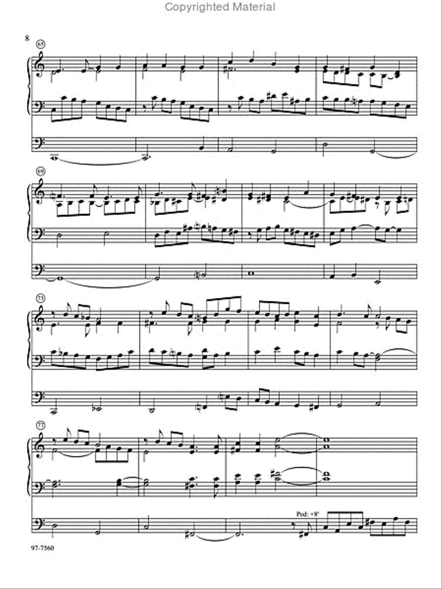 Two Patriotic Pieces for Organ Organ Solo scores gallery preview page 8