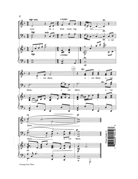 Crossing Over There- SATB-Digital Download image number null