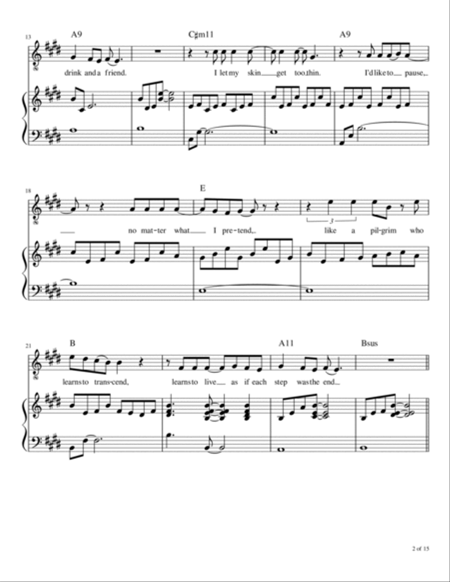 Time Stand Still Voice scores gallery preview page 3