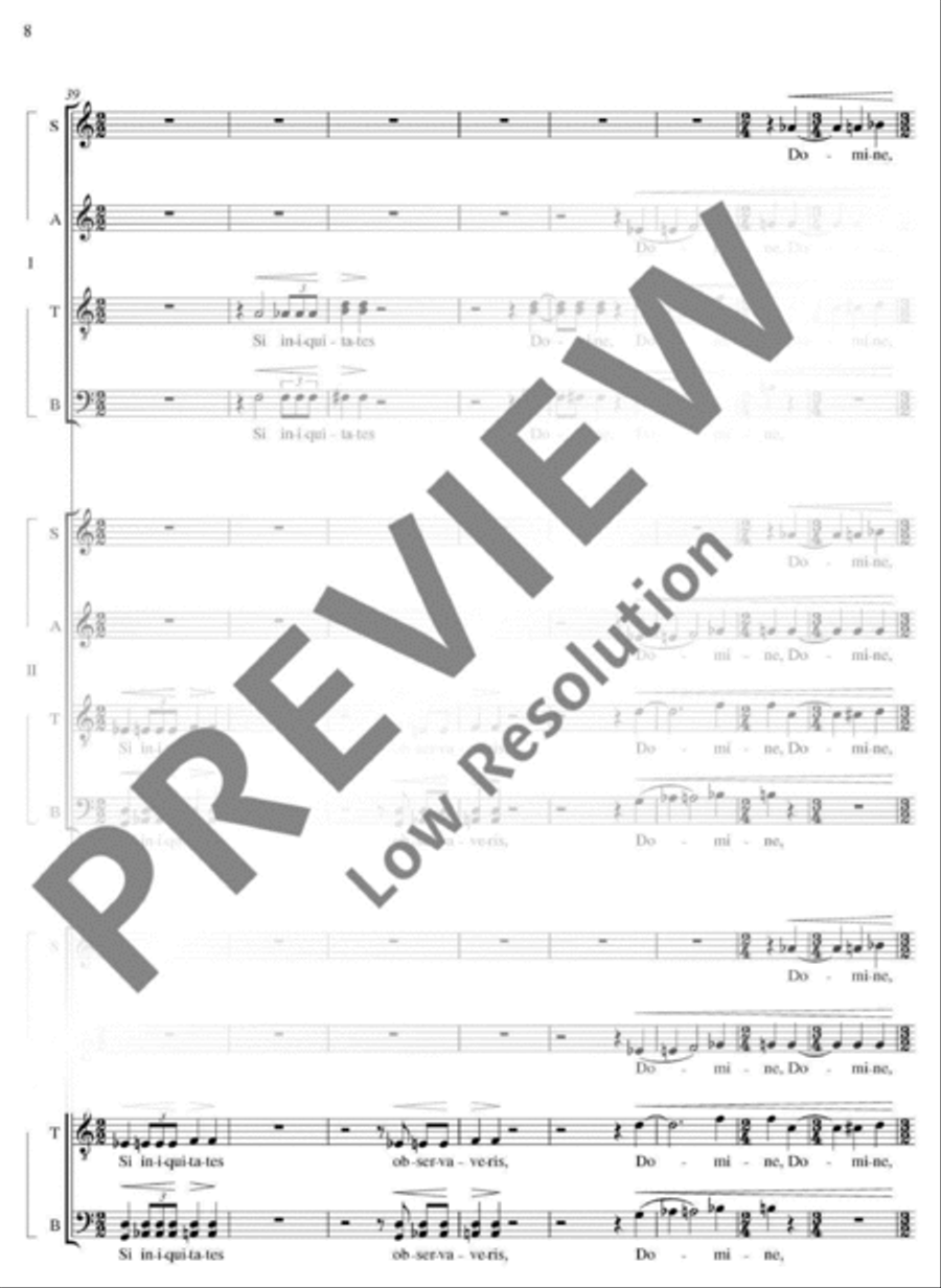 De profundis 4-Part scores gallery preview page 9