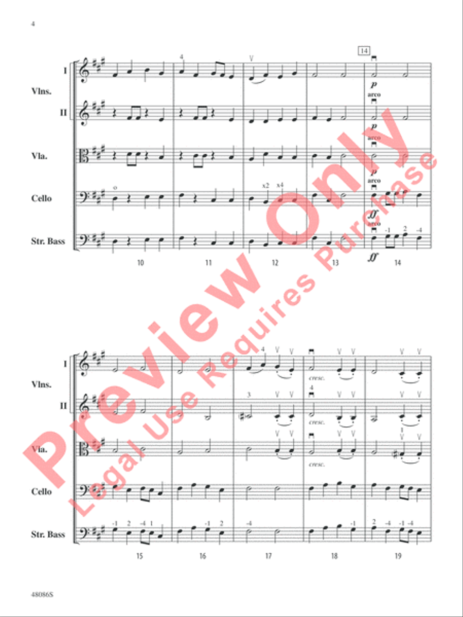 All Hands Hoay! String Orchestra scores gallery preview page 5