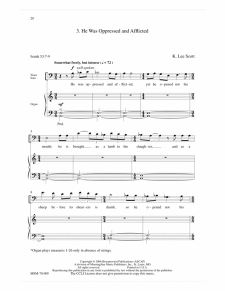 The Suffering Servant A Choral Work for Holy Week (Choral Score) image number null