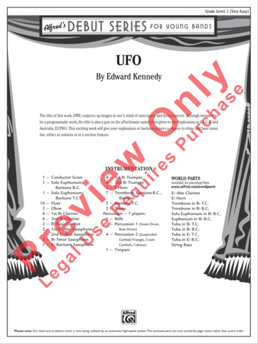 UFO UFO Concert Band scores gallery preview page 2